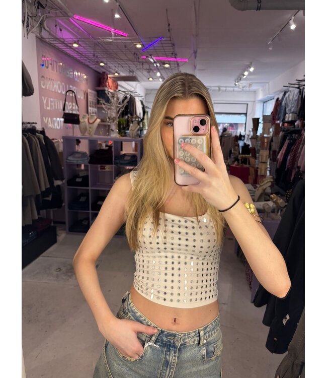 Stud Top - Offwhite
