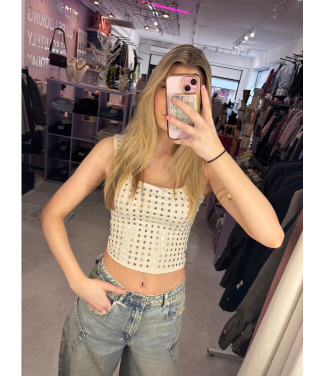 Stud Top - Offwhite