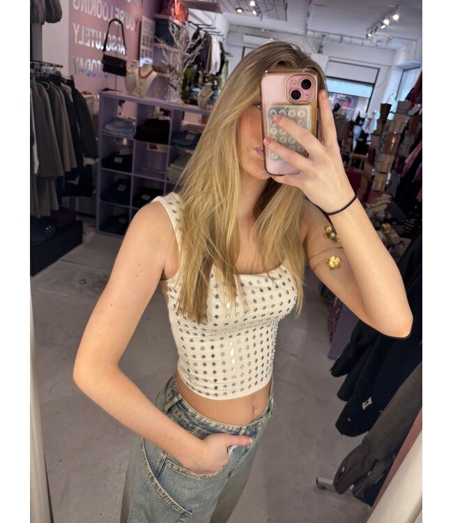 Stud Top - Offwhite