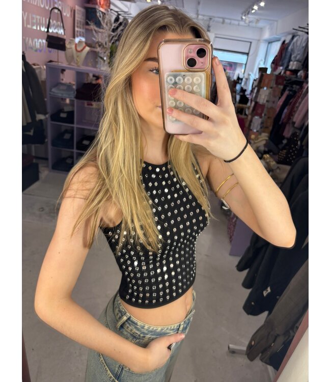 Stud Top - Black
