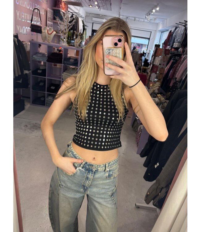 Stud Top - Black
