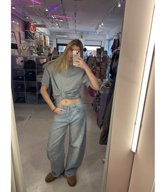 Power Knot Top - Grey