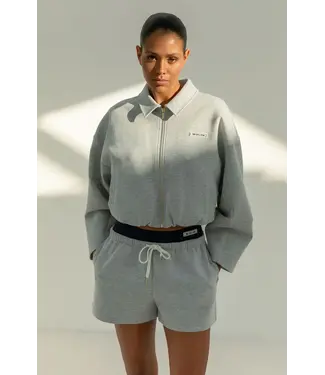 The Lola Club Milie Zip Through - Grey Melange