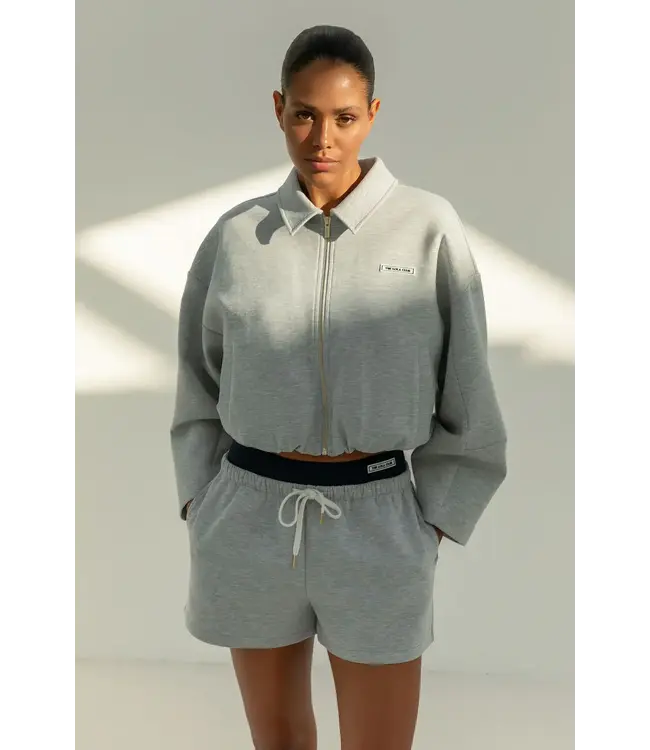 The Lola Club Milie Zip Through - Grey Melange