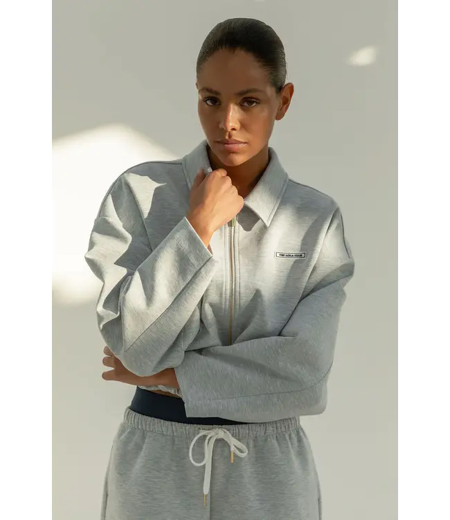 Milie Zip Through - Grey Melange