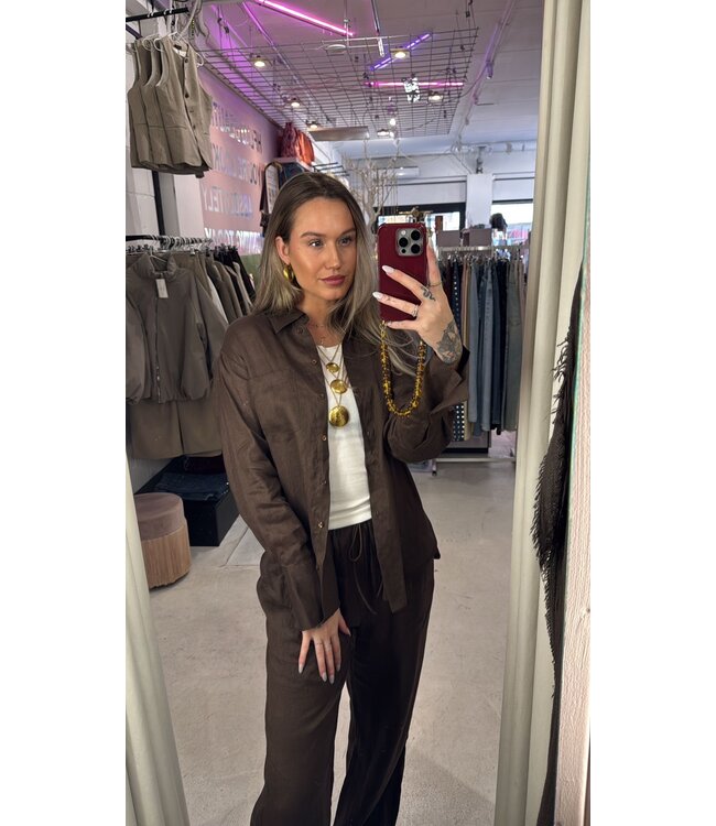 Elaine Blouse - Chocolate