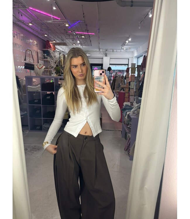 Button Longsleeve - White