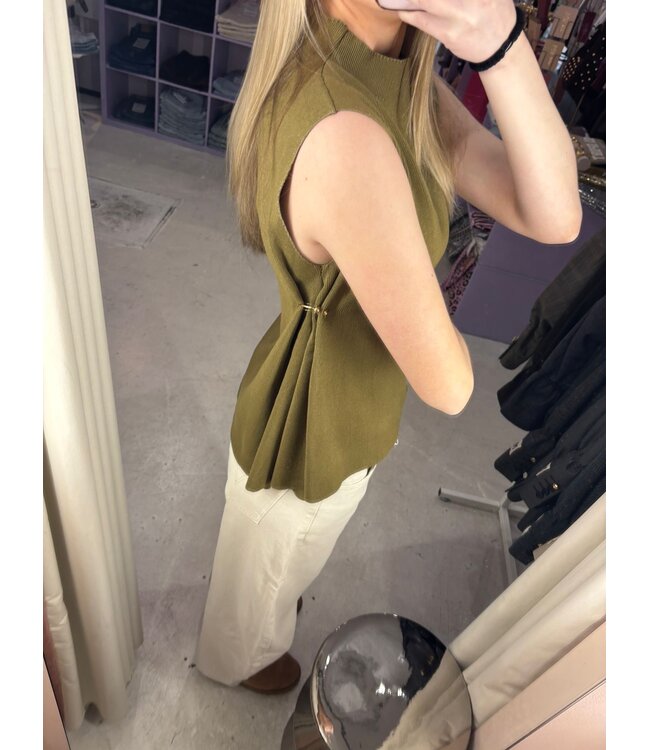 Sculpt Knit Top - Green