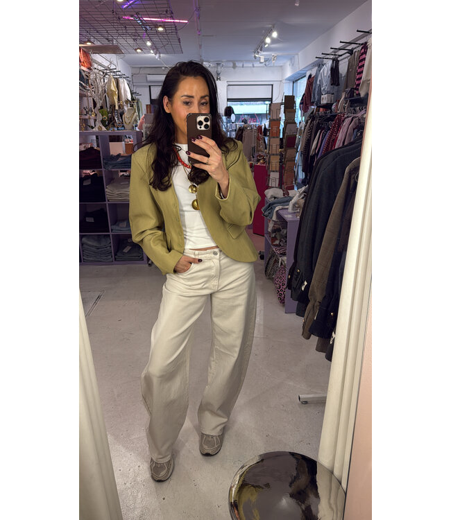 Susie Barrel Jeans - Sand