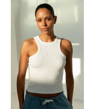The Lola Club Jolie Singlet - Crispy White