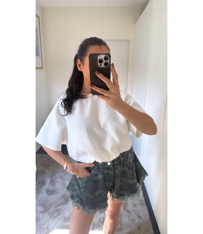 Mochy Denim Short - Camo