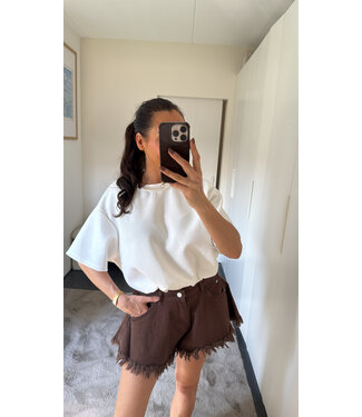 Mochy Denim Short - Brown