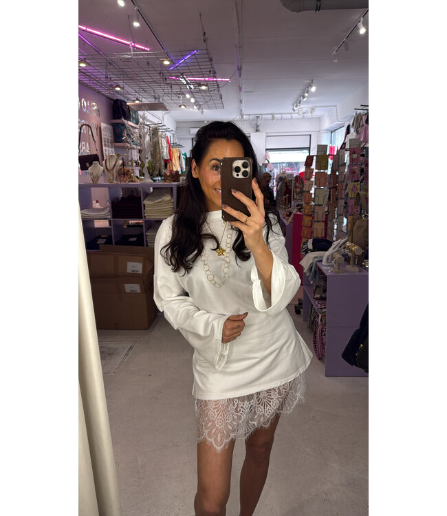 Muse Lace Short - White