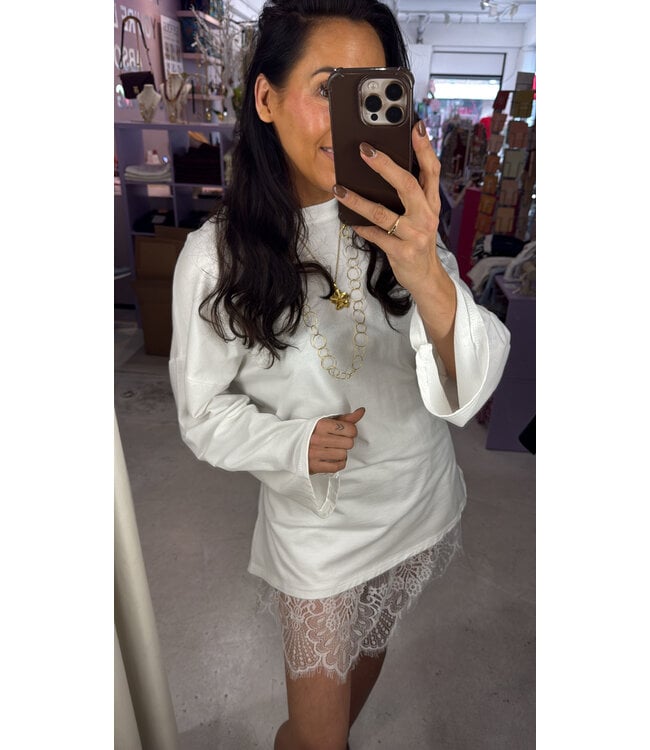 Muse Lace Short - White