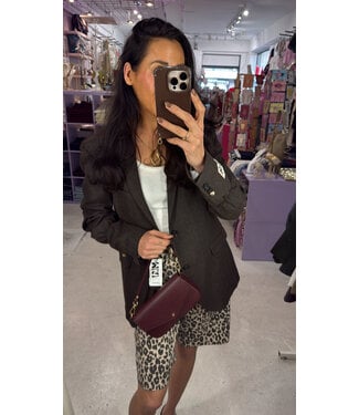 Billie Bermuda Jeans - Leopard