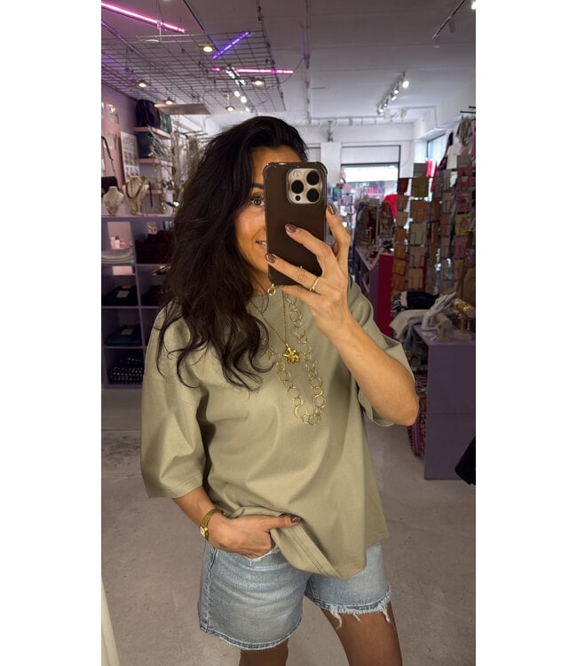 Lucce Basic Tee - Kaki