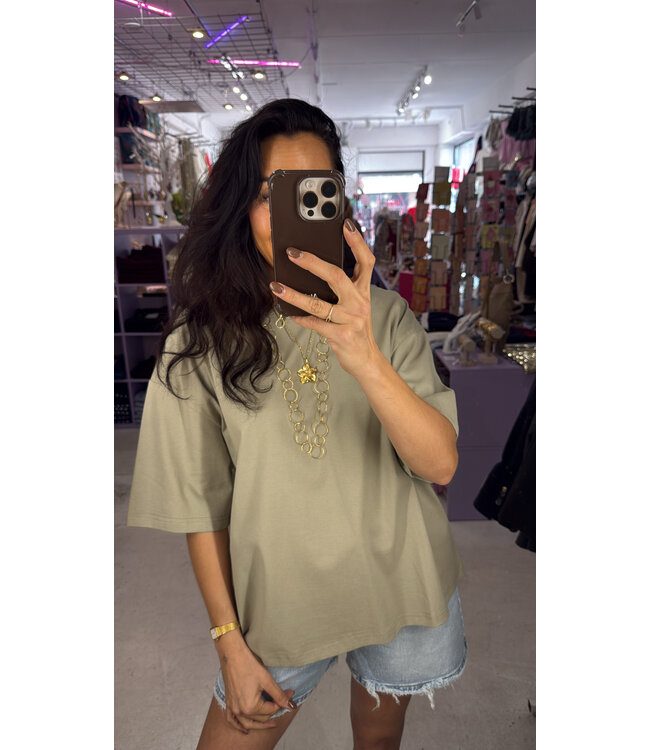 Lucce Basic Tee - Kaki