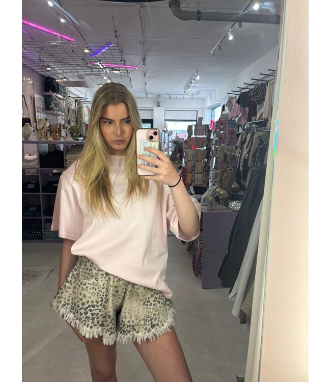 Mochy Denim Short - Leopard