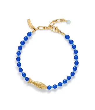 Le Veer Cobalt Fin Armband