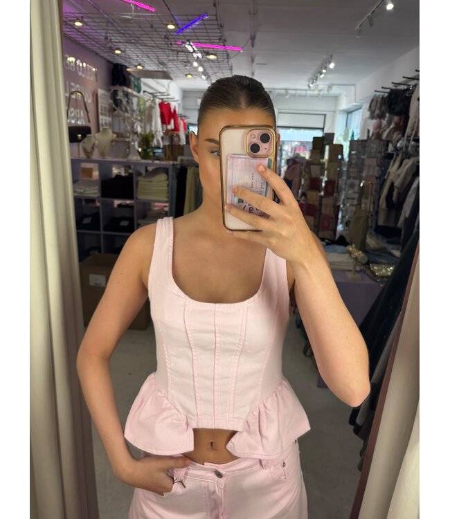 Queen Set Top - Pink