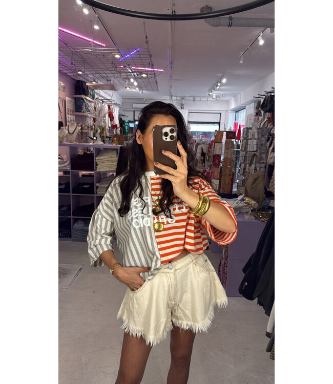 Mochy Denim Short - Offwhite