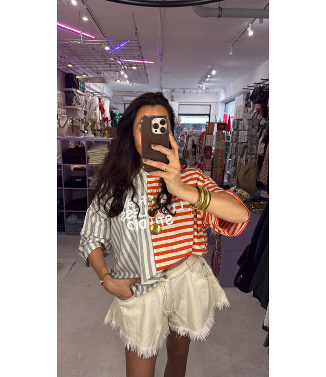 Mochy Denim Short - Offwhite