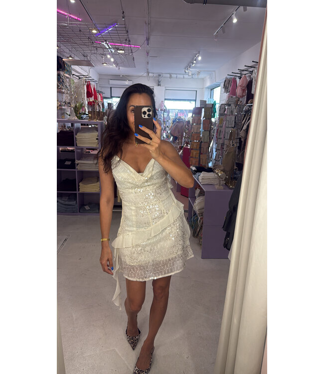 Musy Sparkle Dress - Offwhite