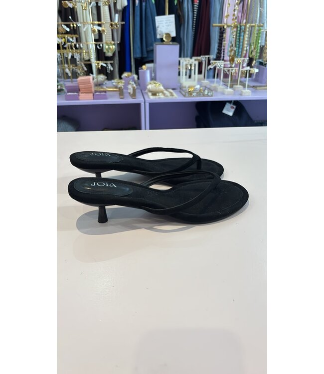 Black Velvet Sandal