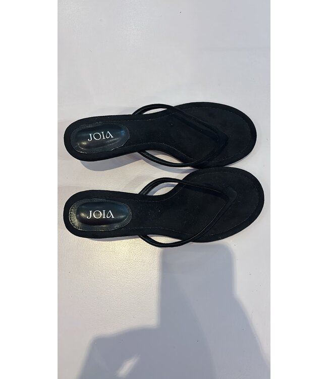 Black Velvet Sandal