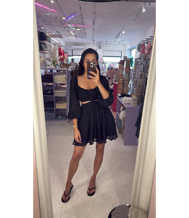 Black Velvet Sandal