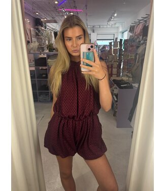 Bloom Playsuit - Aubergine