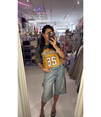 Baggy Sparkle Jort - Blue