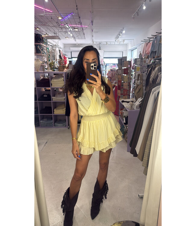 Limoncello Playsuit - Soft Yellow