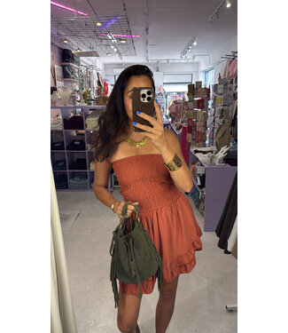 Santorini Strapless Playsuit - Sienna