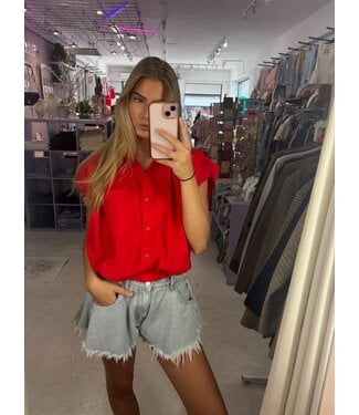 Amalfi Blouse - Red