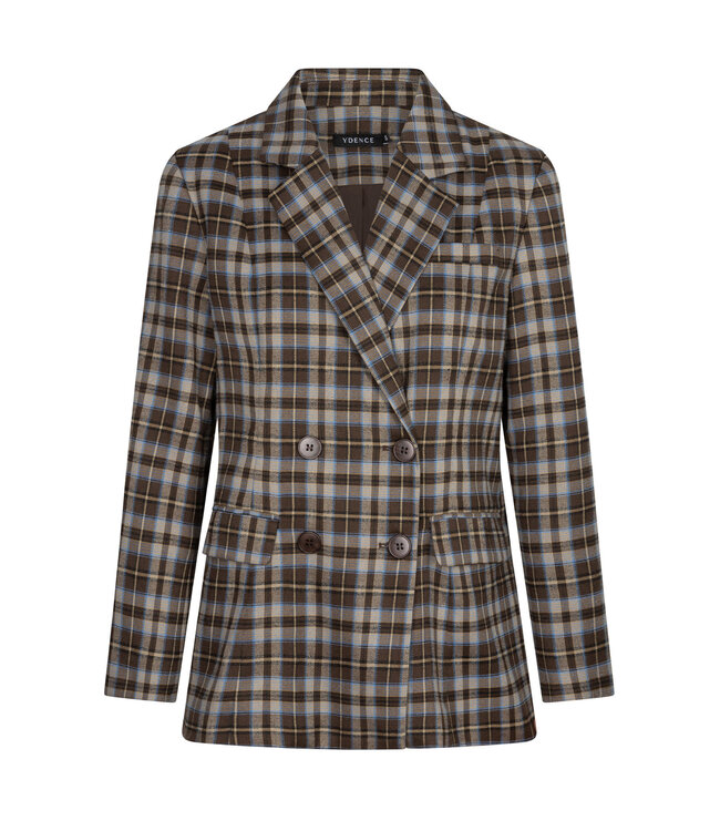Blazer Novalee - Brown/Blu Check