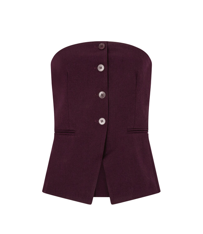 Ydence Top Asher - Aubergine