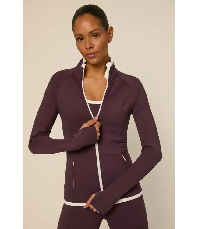 The Lola Club Bruna Jacket - Mulberry Wine