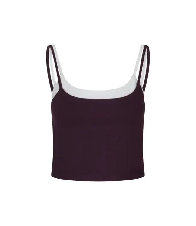 Bruna Top - Mulberry Wine