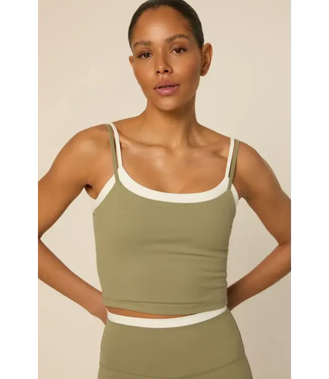 The Lola Club Bruna Top - Sage Green