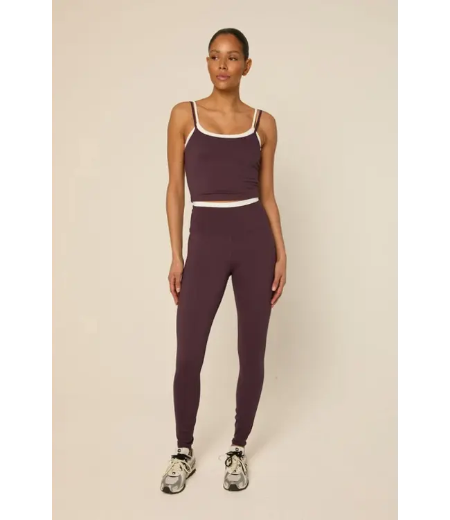 The Lola Club Bruna Legging - Mulberry Wine