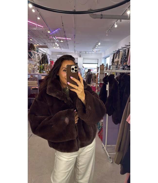 Bobbie Faux Fur - Espresso