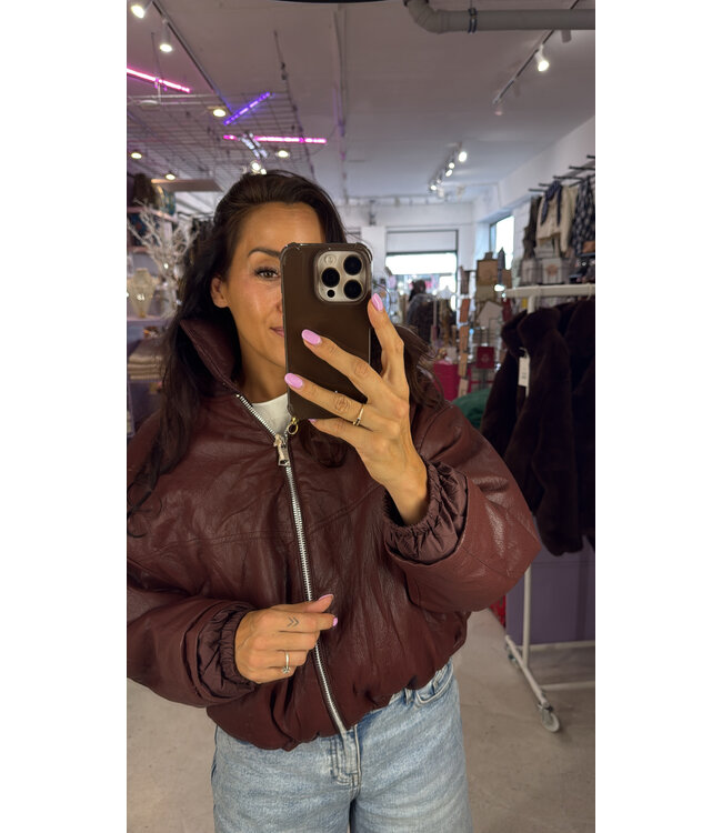 Noma Oversized Jacket - Burgundy