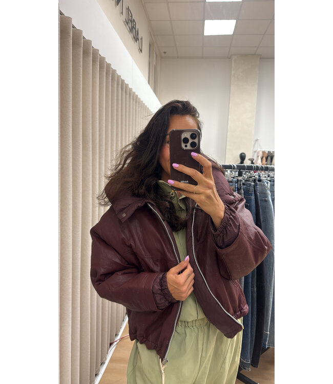 Noma Oversized Jacket - Burgundy