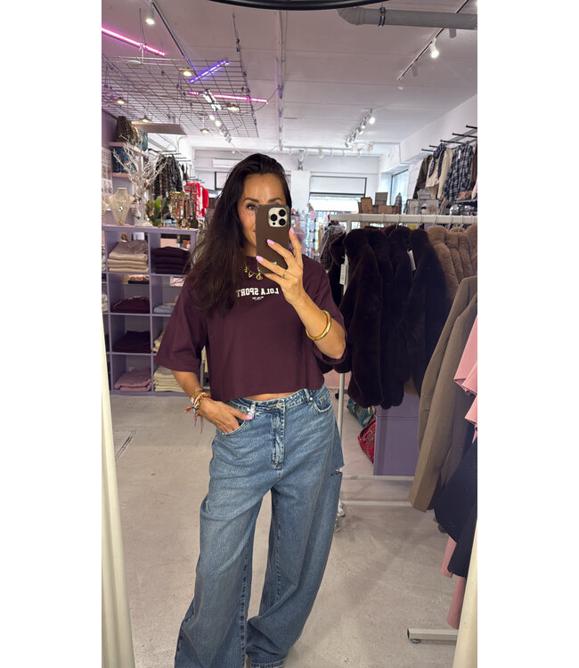 The Lola Club Stella Tee - Mulberry Wine