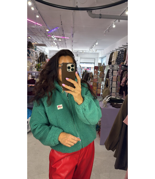 Suki Teddy Jacket - Green
