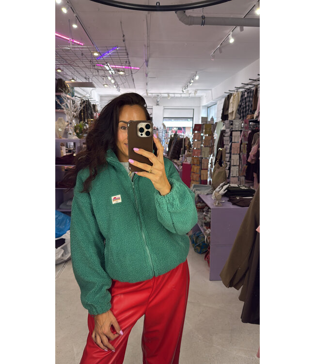 Suki Teddy Jacket - Green