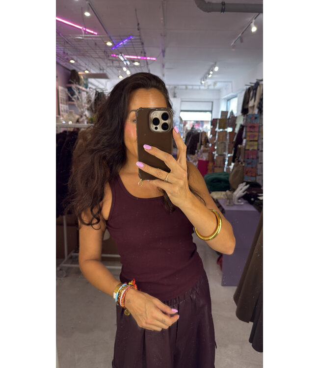 Violet Tank top - Bordeaux