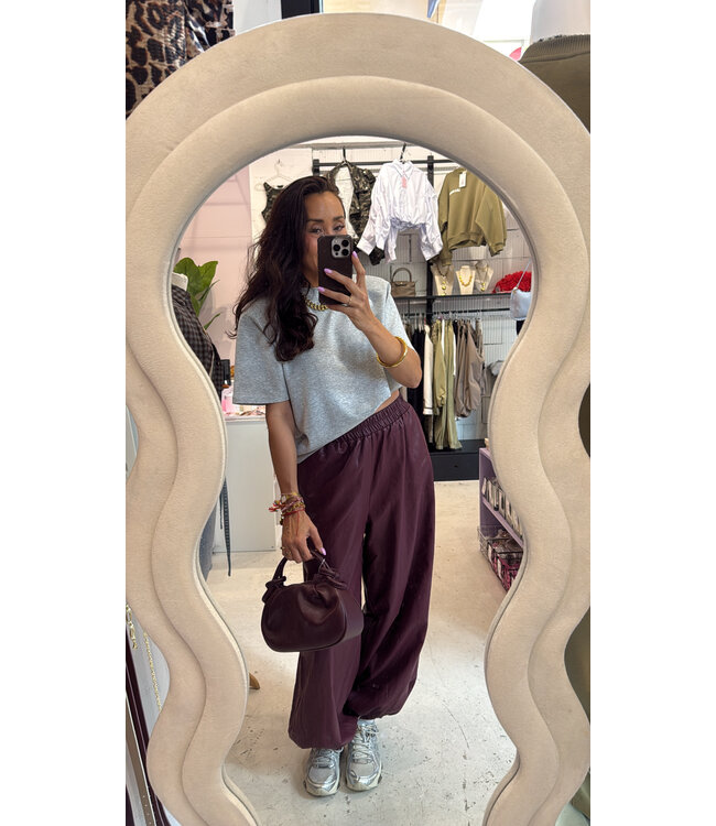 Kensi PU Pants - Bordeaux