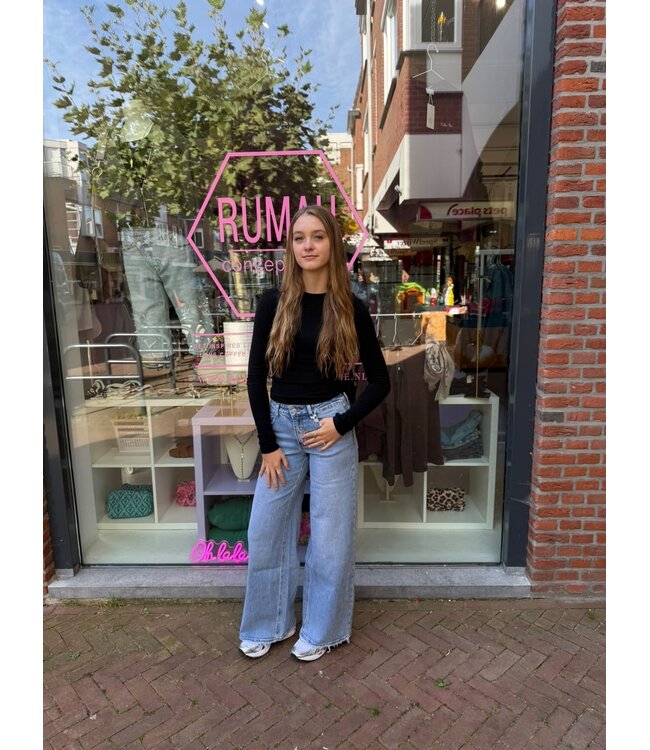 Blake Wide Leg Jeans - Blue